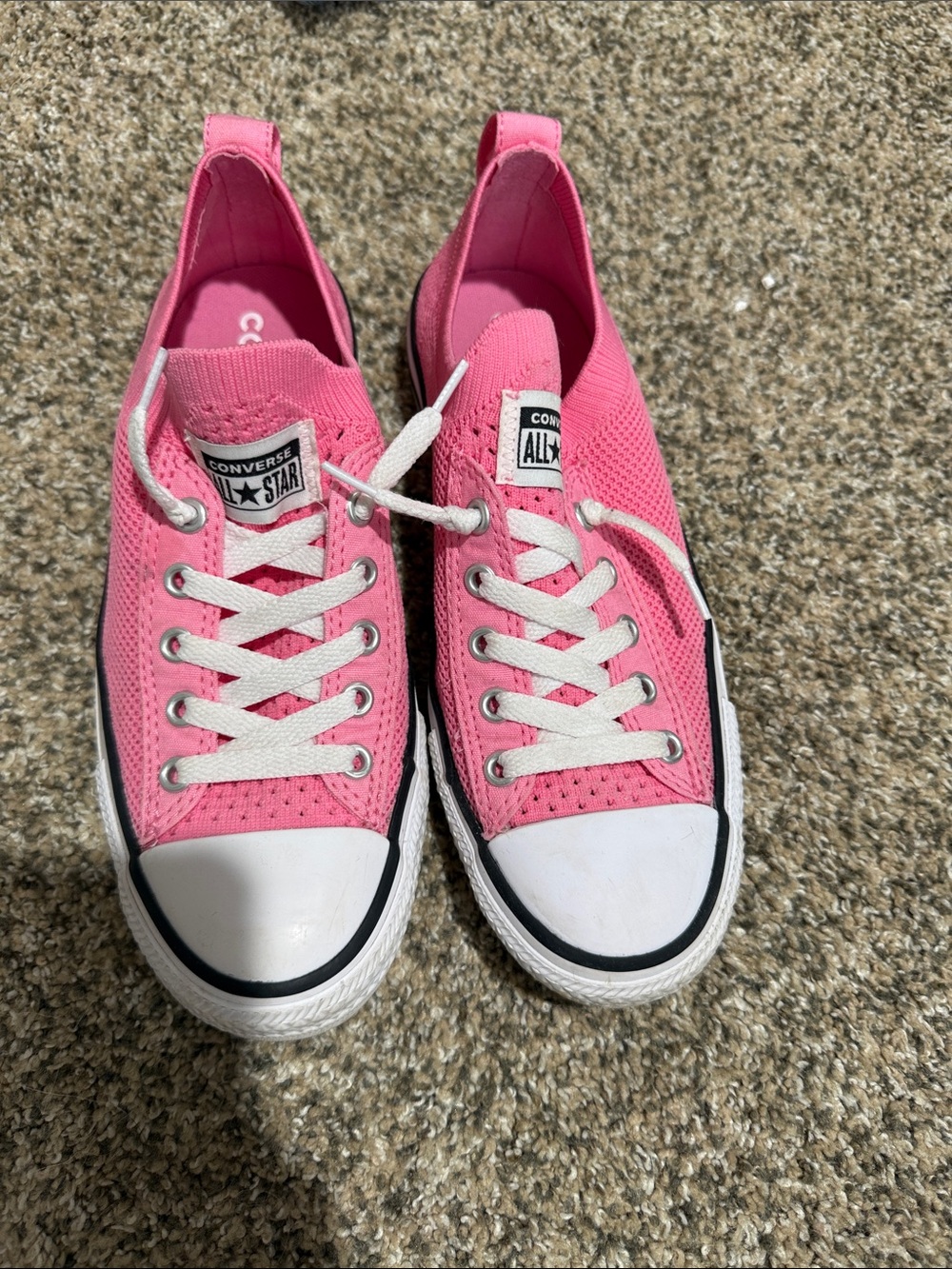 Converse chuck taylor all star shoreline knit in pink size youth 4.5
